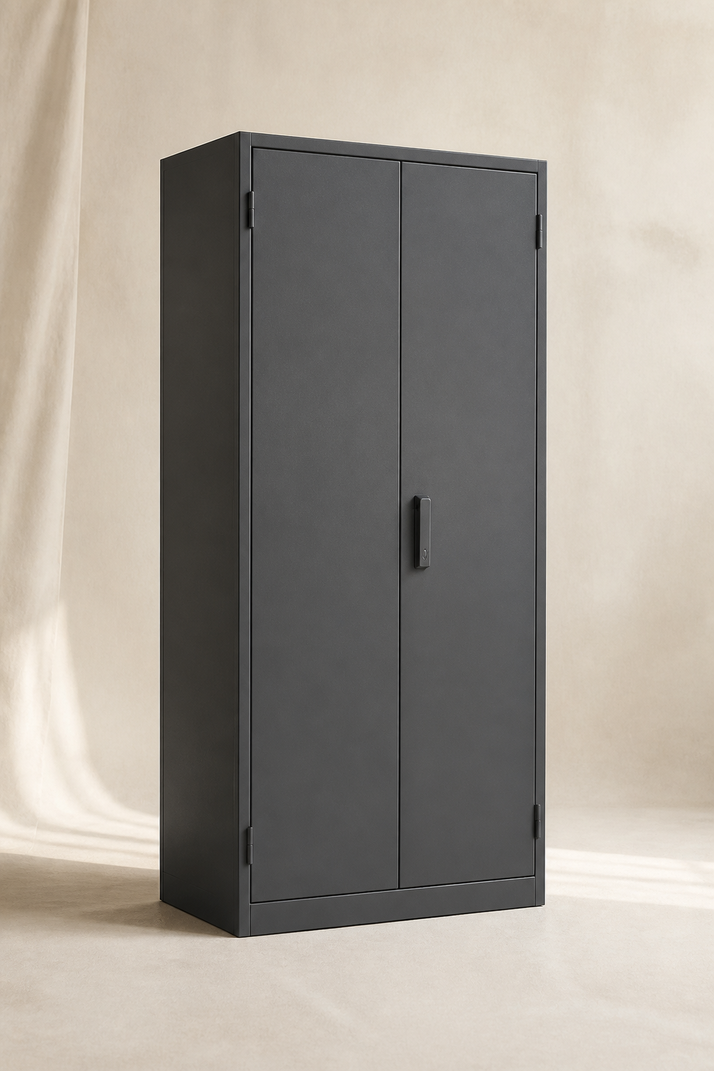 Graphite high-security metal wardrobe
