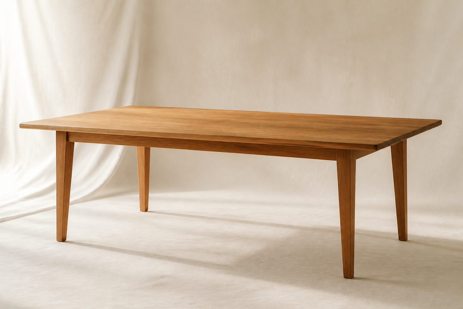 Solid wood dining table